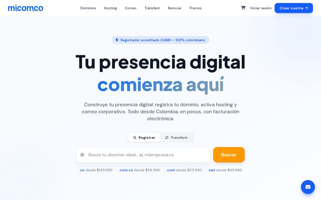Screenshot of mi.com.co