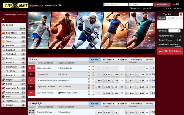 Screenshot of tipxbet.com