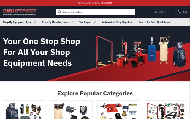 Screenshot of carliftparts.com
