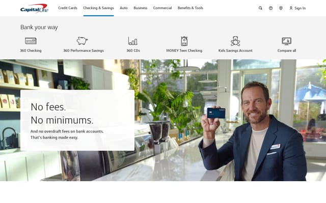 Screenshot of capitalonebank.com