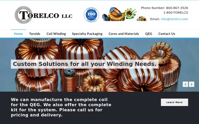 Screenshot of torelco.com