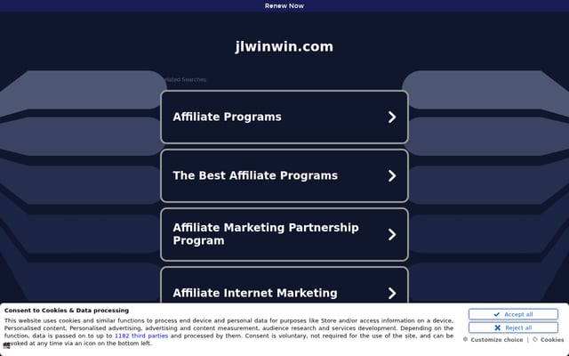 Screenshot of jlwinwin.com
