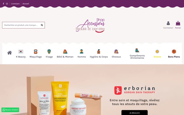 Screenshot of accessoriesshop.ma
