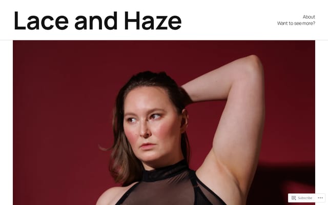 Screenshot of laceandhaze.com