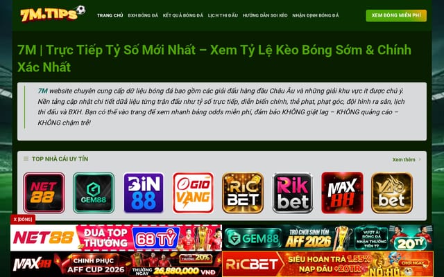 Screenshot of 7m.tips