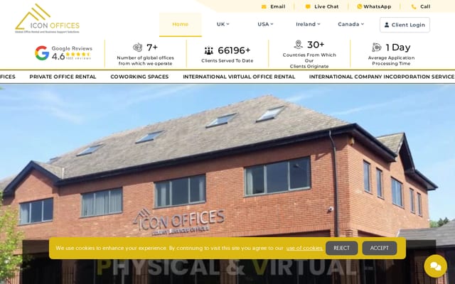 Screenshot of iconoffices.co.uk