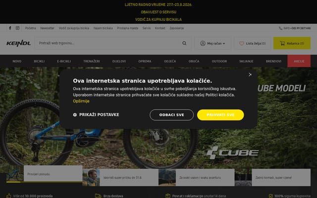 Screenshot of keindl-sport.hr
