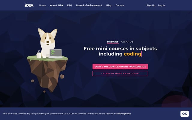 Screenshot of idea.org.uk