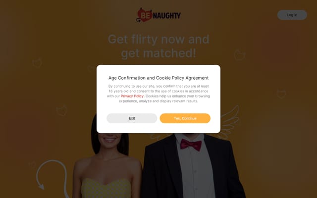 Screenshot of benaughty.com
