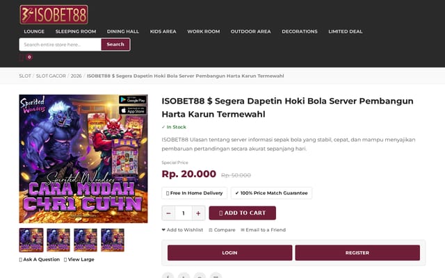 Screenshot of isobet88.net