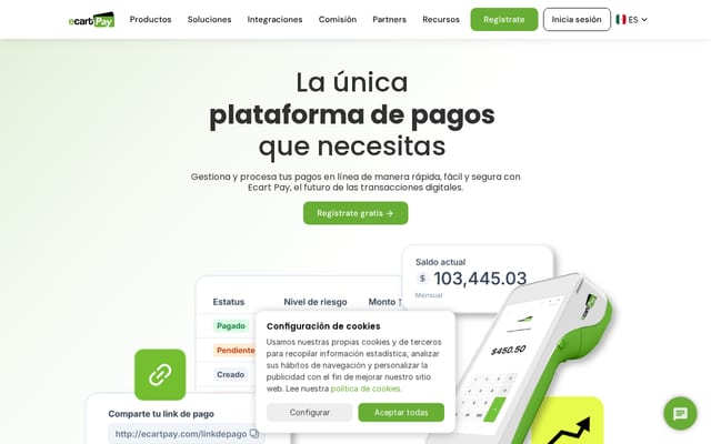 Screenshot of ecartpay.com