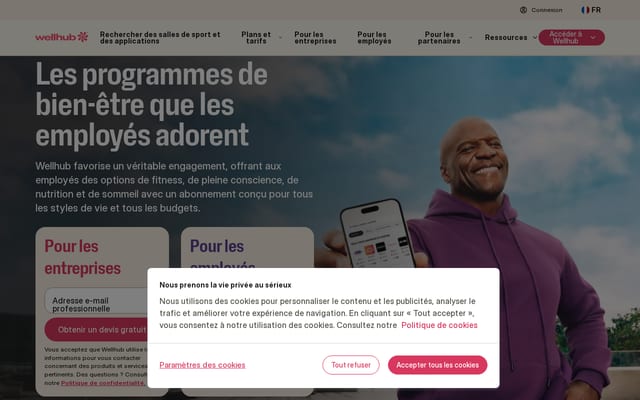 Screenshot of gympass.com