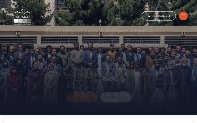 Screenshot of harakat.af