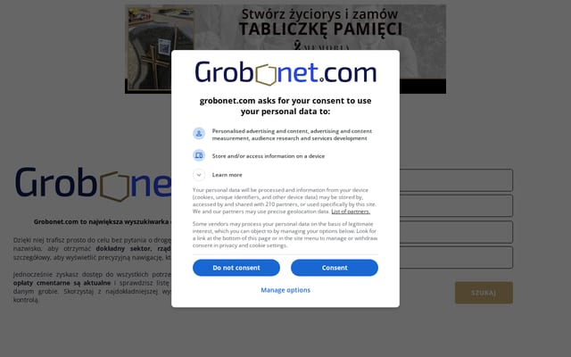Screenshot of grobonet.com