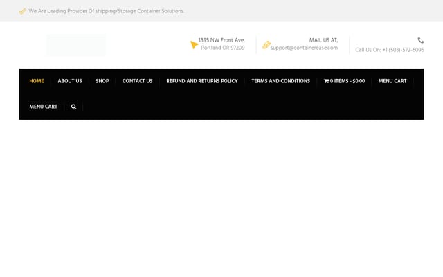 Screenshot of containerease.com