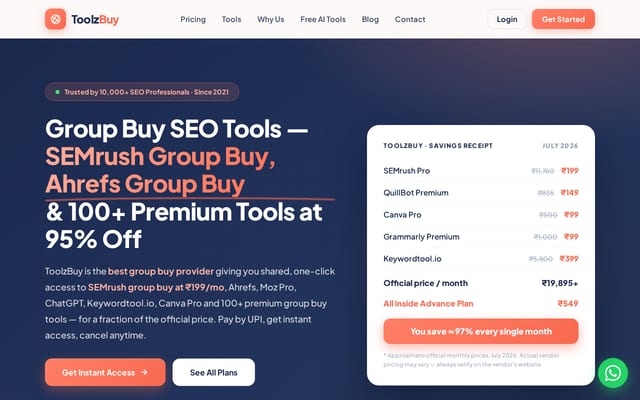 Screenshot of toolzbuy.com