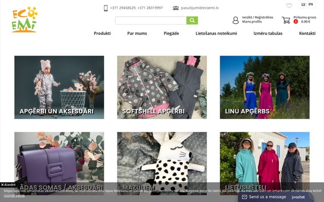 Screenshot of ecoemi.lv