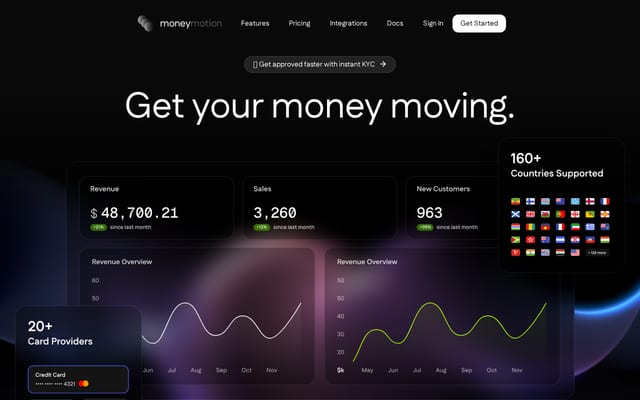 Screenshot of moneymotion.io