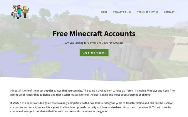 Screenshot of freemcalts.com