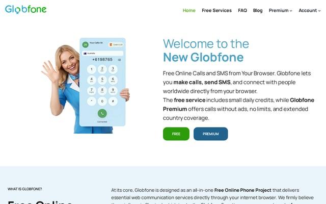 Screenshot of globfone.com
