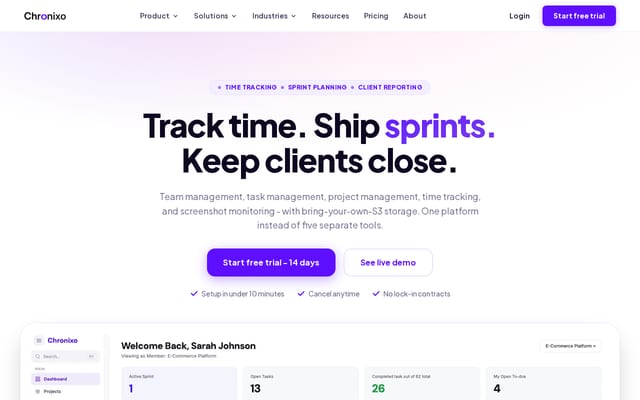 Screenshot of chronixo.com