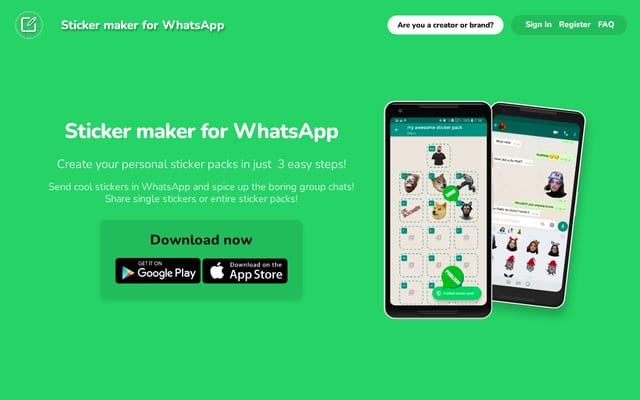Screenshot of getstickerpack.com