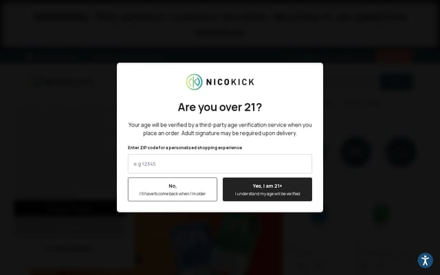 Screenshot of nicokick.com