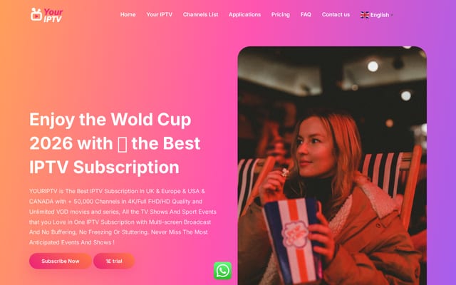 Screenshot of youripitv.com