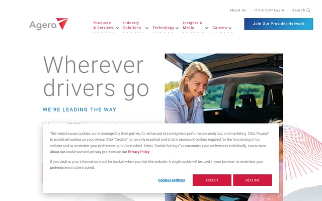 Screenshot of agero.com