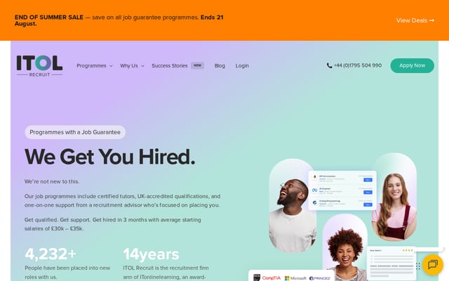Screenshot of itolrecruit.com