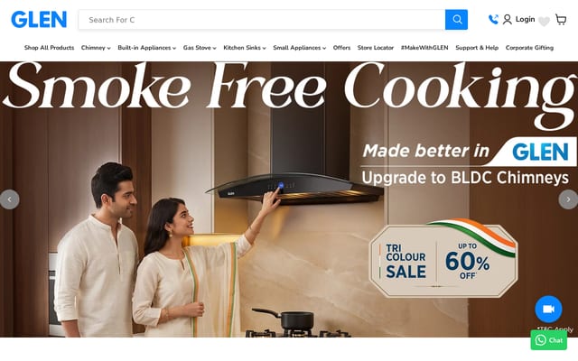 Screenshot of glenindia.com