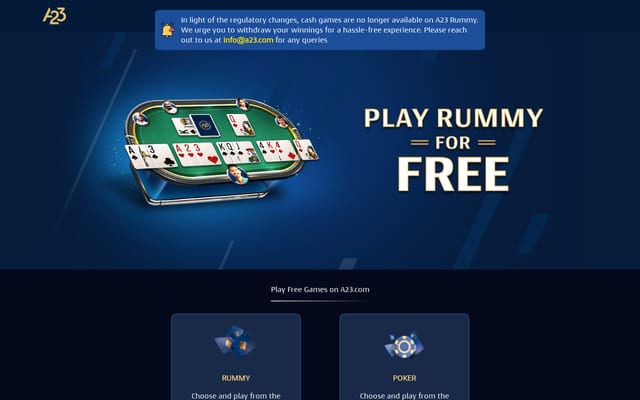 Screenshot of a23.com