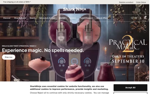 Screenshot of ninjakitchen.com