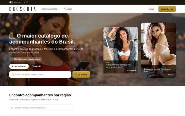 Screenshot of erosguia.com.br