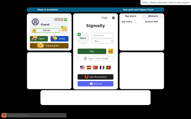 Screenshot of sigmally.com