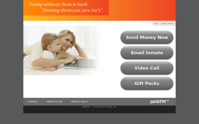 Screenshot of jailatm.com