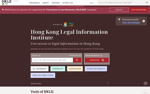Screenshot of hklii.hk