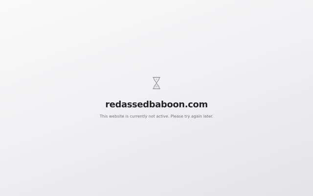 Screenshot of redassedbaboon.com