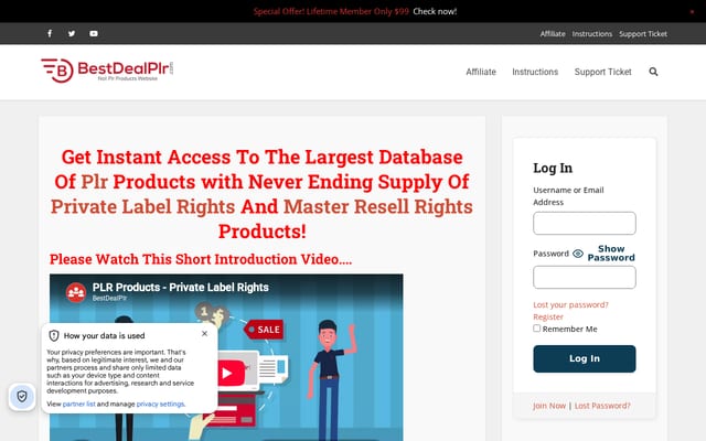 Screenshot of bestdealplr.com