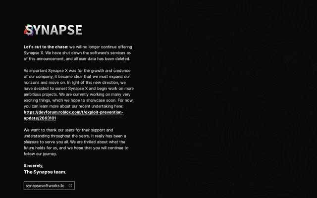 Screenshot of synapse.to