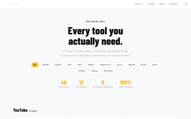 Screenshot of entendy.com