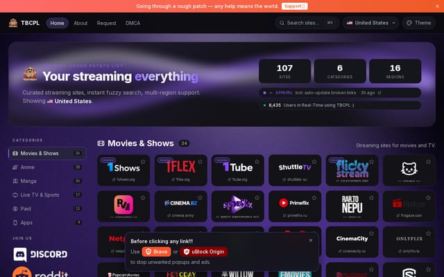 Screenshot of tbcpl.lol