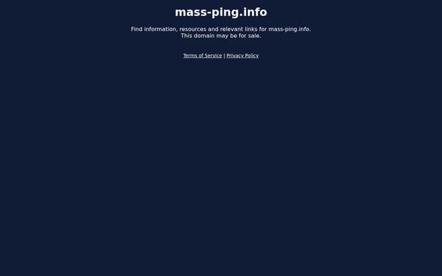 Screenshot of mass-ping.info