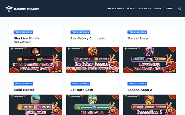 Screenshot of randomdragongames.com