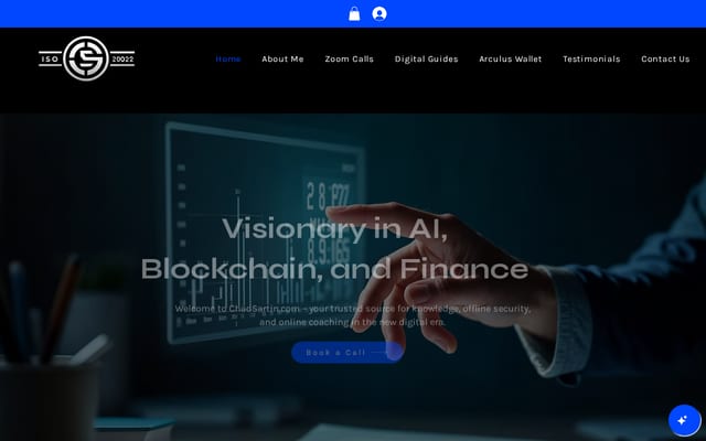 Screenshot of chadsartin.com