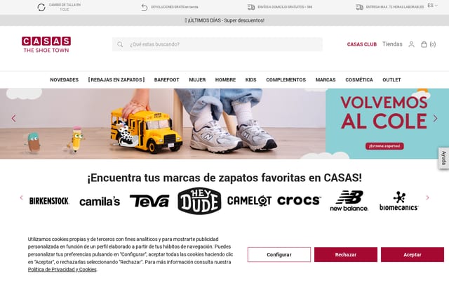 Screenshot of casasclub.com