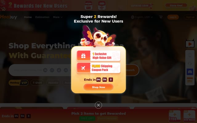 Screenshot of hoobuy.com