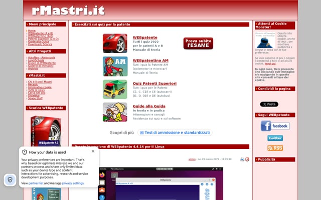 Screenshot of rmastri.it