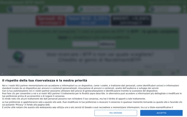 Screenshot of rendimentibtp.it