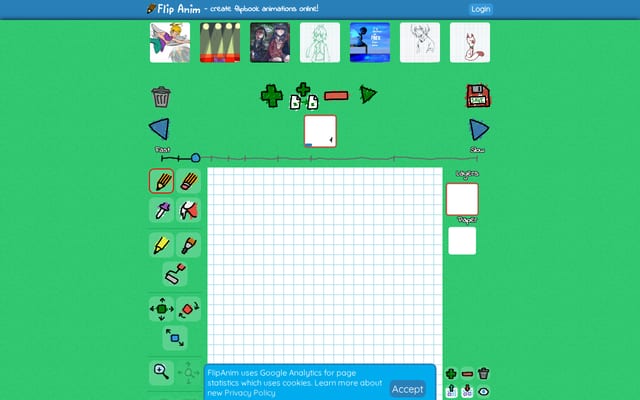 Screenshot of flipanim.com